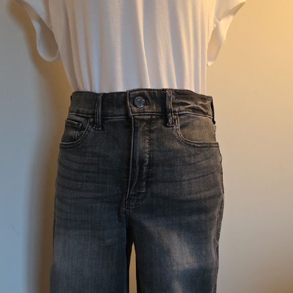 White House Black Market Dark Wash Flare Jeans - Picture 2 of 5